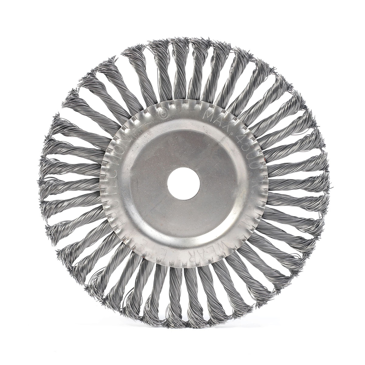 Щетка для ушм круглая 200 х 22,23 мм, витая провол. (1/10) "edge by patriot" 813010014