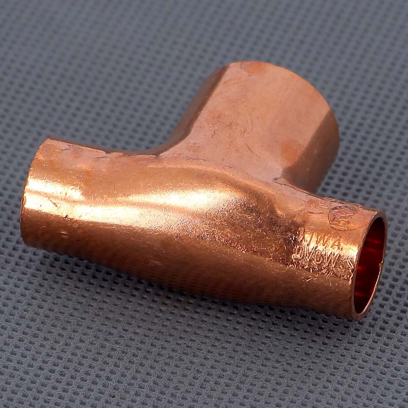 Тройник переходной под пайку 15 х 22 х 15 мм VIEGA медный