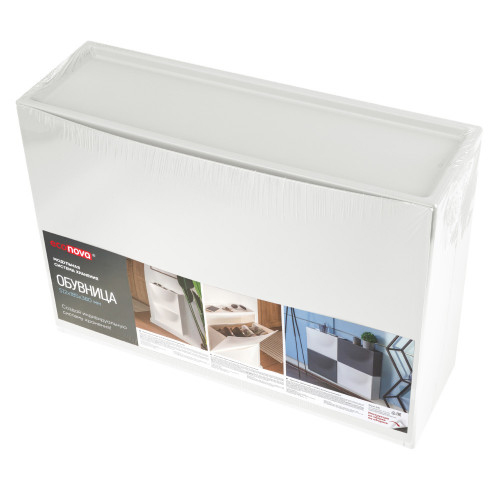 Обувница 512*185*380 мм (белый) (1/2) "бытпласт"