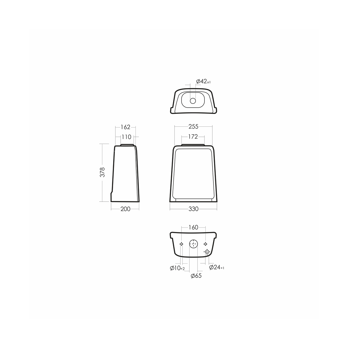 Унитаз напольный "самарский" эконом белый "sanita" wc.cc/samarsky/1-p/wht.g/s1