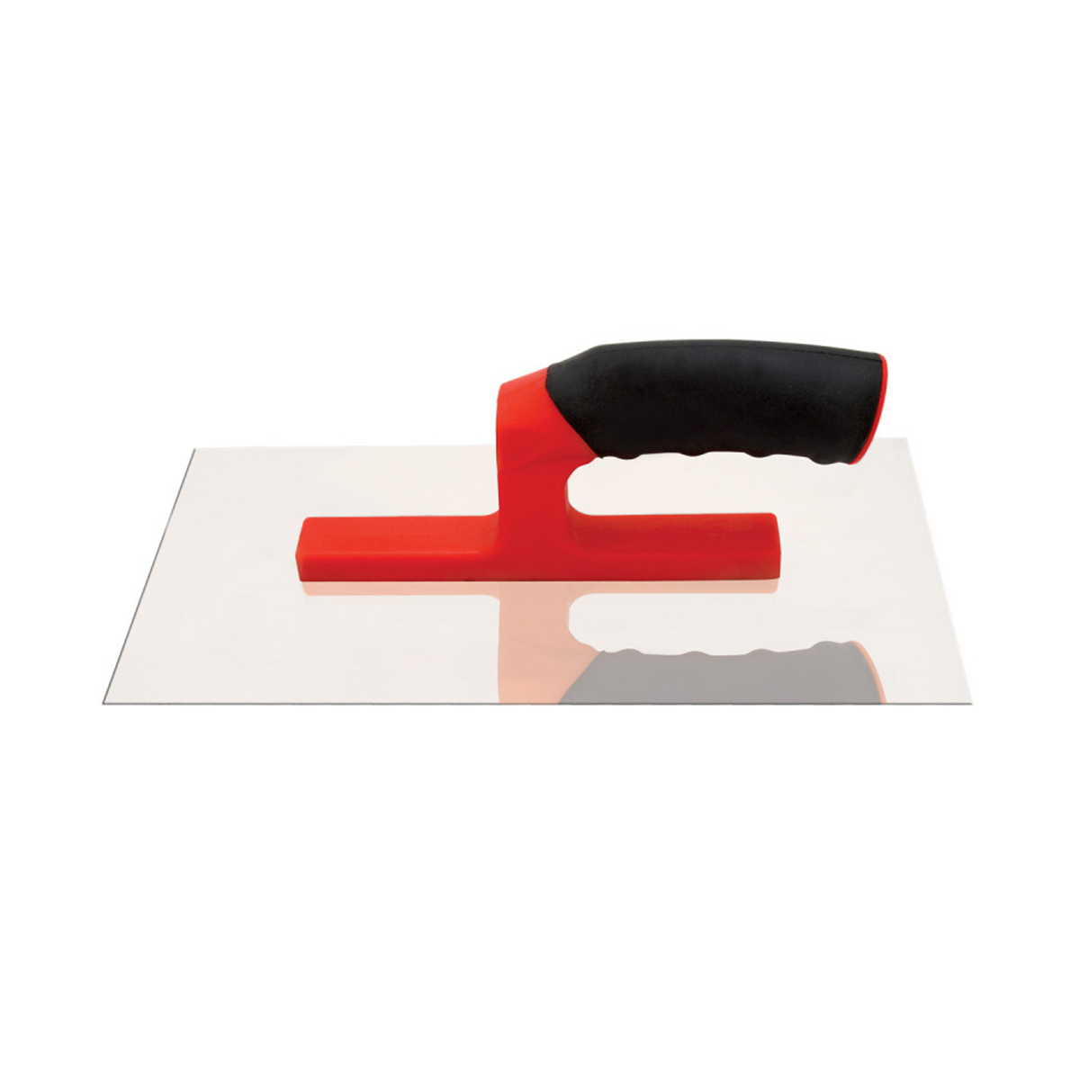 Гладилка прямая стальная 280 x 130 мм обрезин. пвх ручка (1/12/60) "beorol"