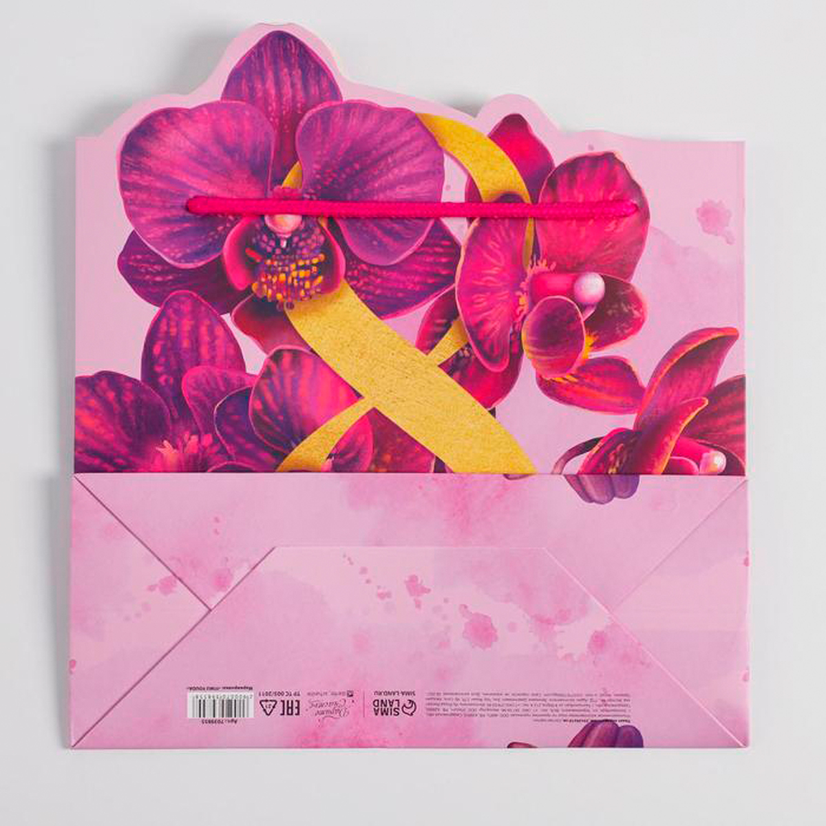 Пакет подарочный "люби" 25*26*10 см (1/300) "дарите счастье" 7039855