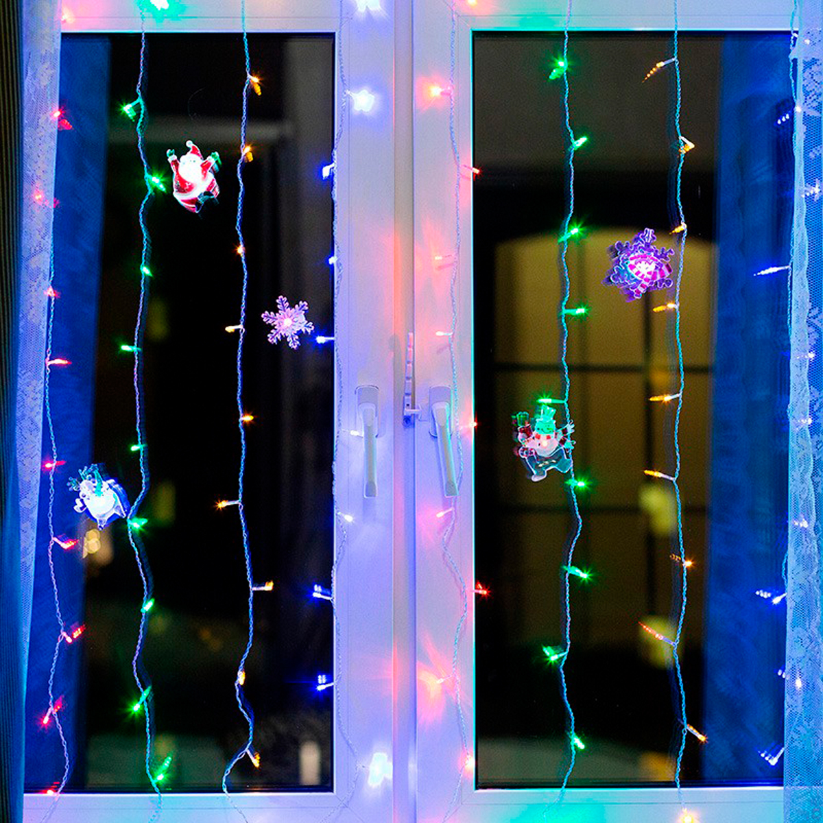 Фигурка светодиод. "олень" на присоске, разноцв. (1/15) "neon-night" 501-024