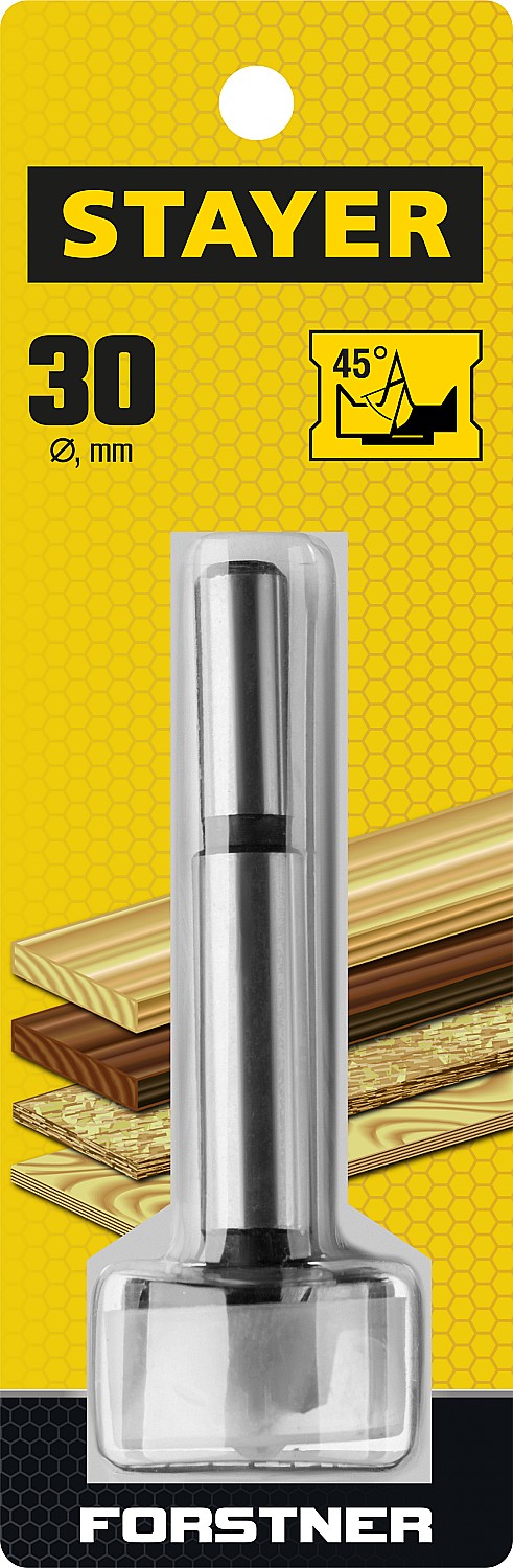STAYER Forstner, 30 мм, ДСП, cверло форстнера по дереву (29985-30)