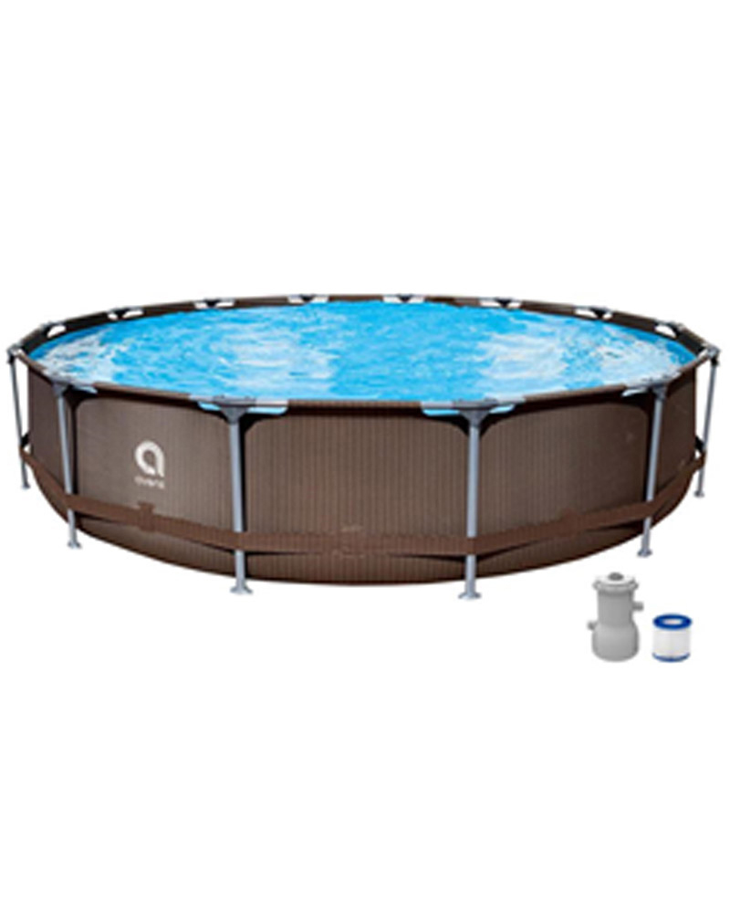 Бассейн каркасный круглый 457 х 84 cм усиленный (1) "avenli" 12023eu