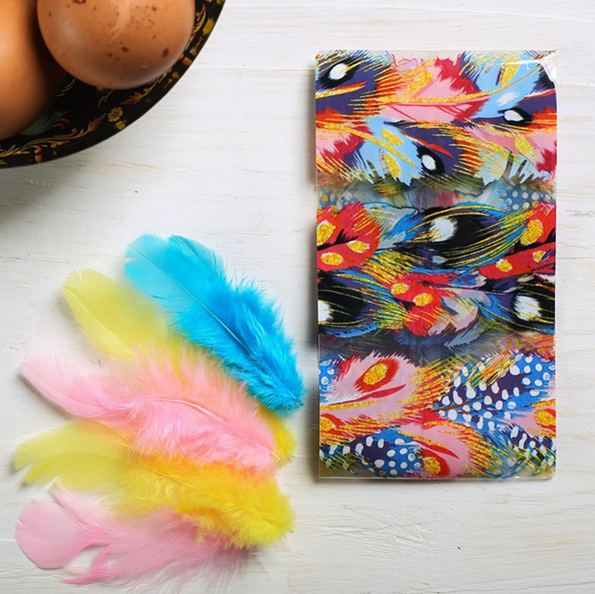 Термопленка для яиц "перышки" 9*16 см (1) 4491344