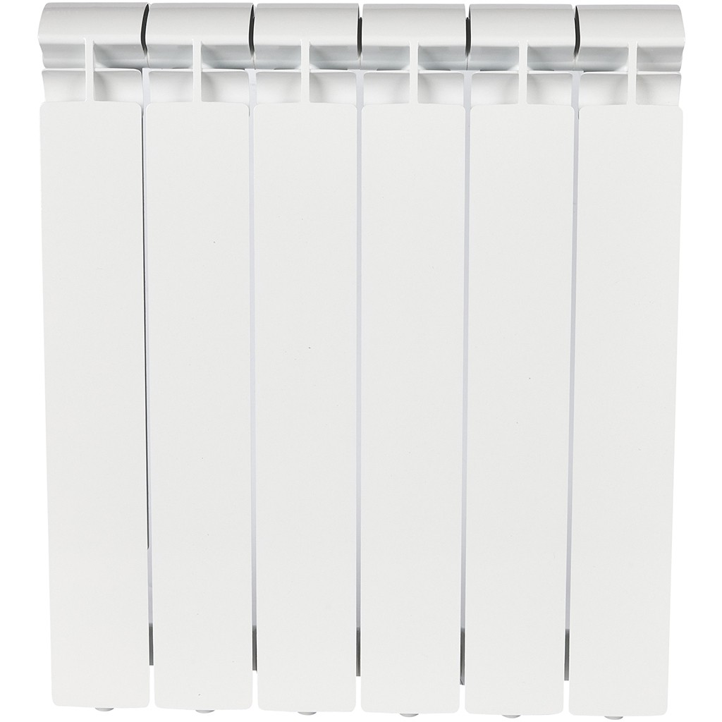 Радиатор STOUT ALPHA 500 мм 6 секций, алюминий (боковое подключение) на 10 кв.м.