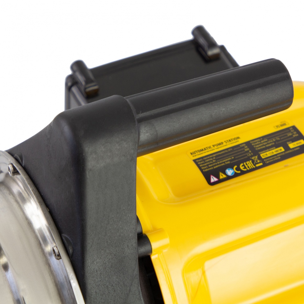 Насосная станция PS800X, 800 Вт, 3200 л/ч, ресивер 24 л, подъем 38 м, нержавейка Denzel (97210)