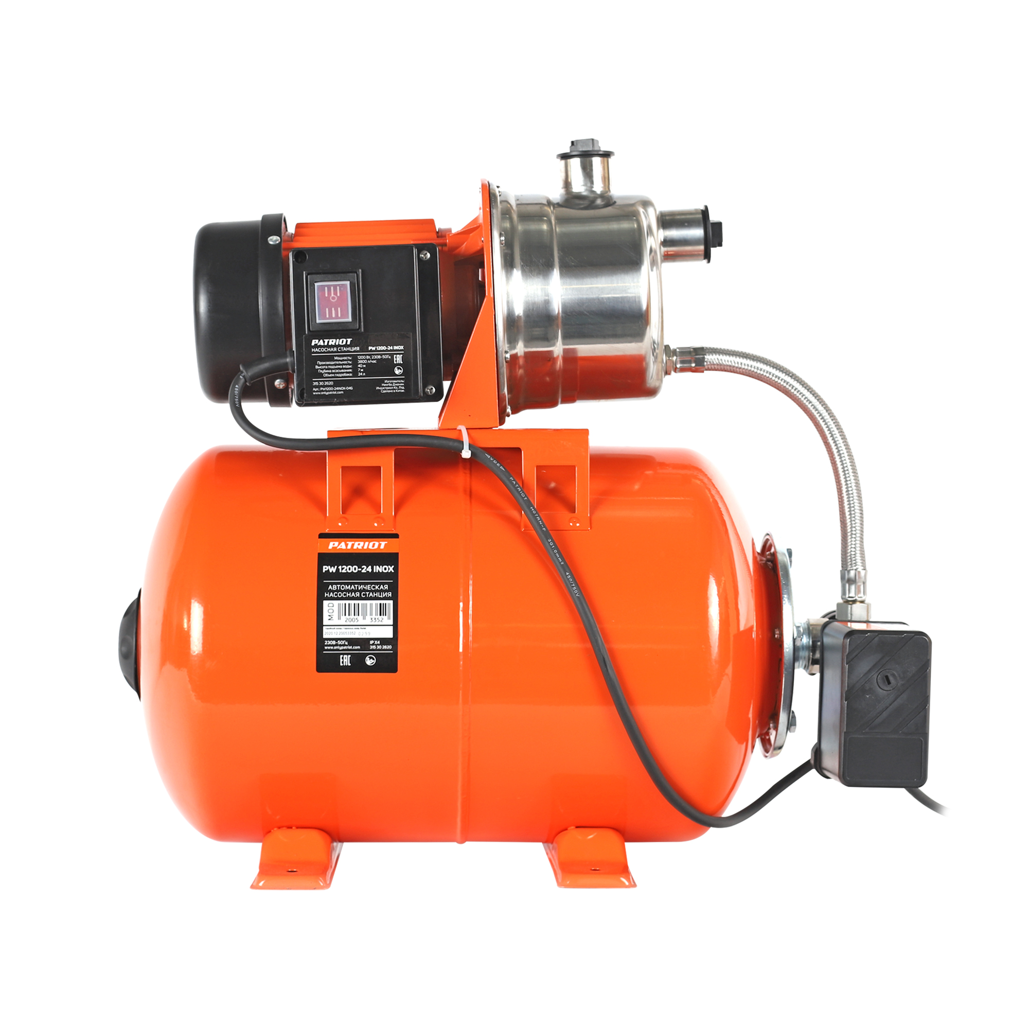 Насосная станция pw-1200-24 "inox" 1200 вт (1) "patriot" 315302620