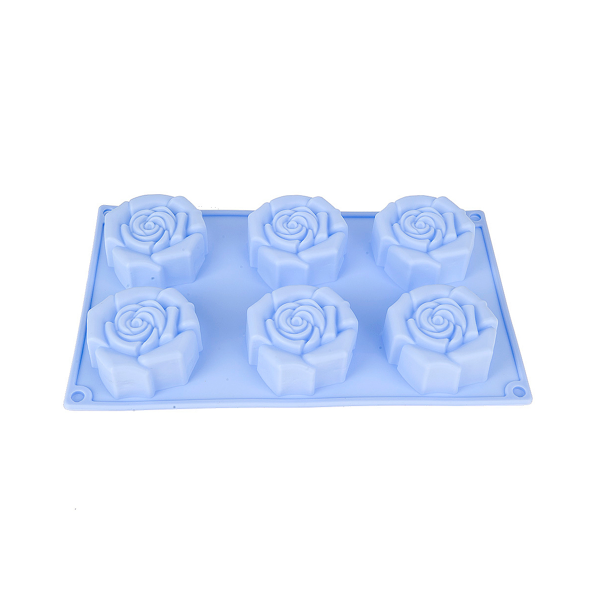 Форма для выпечки силикон. "роза" 6 ячеек d=7 см, 28,5*17*4 см (1/144) "nouvelle daily" 9902611