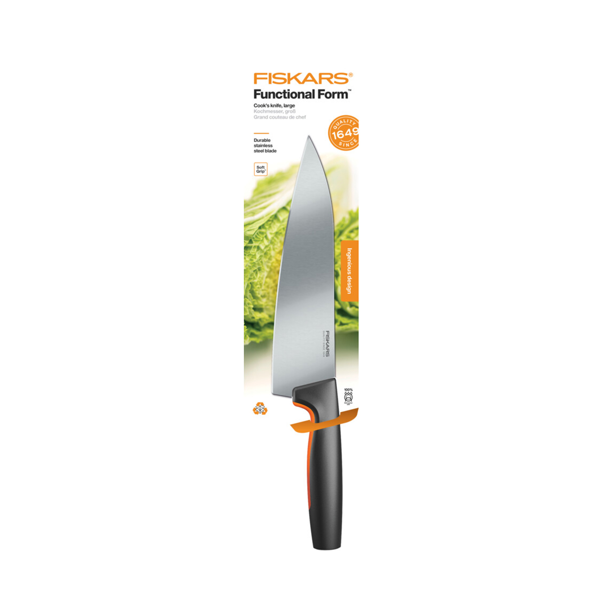Нож поварской "functional form" 19,9 см (1/6) "fiskars" 1057534
