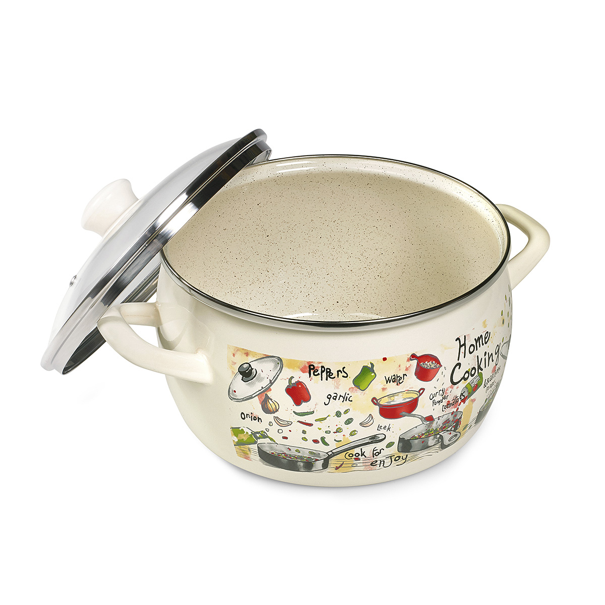 Набор кастрюль эмалиров. "гурман" (2,4 + 3,3 + 5,7 л) (1) "metrot"