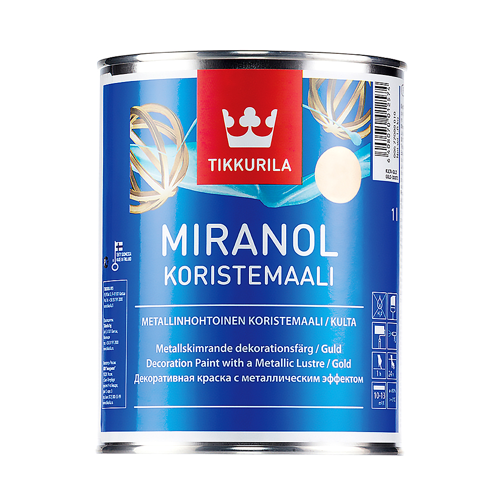 Миранол серебро 1 л (1/3)  краска декоративная "тиккурила"