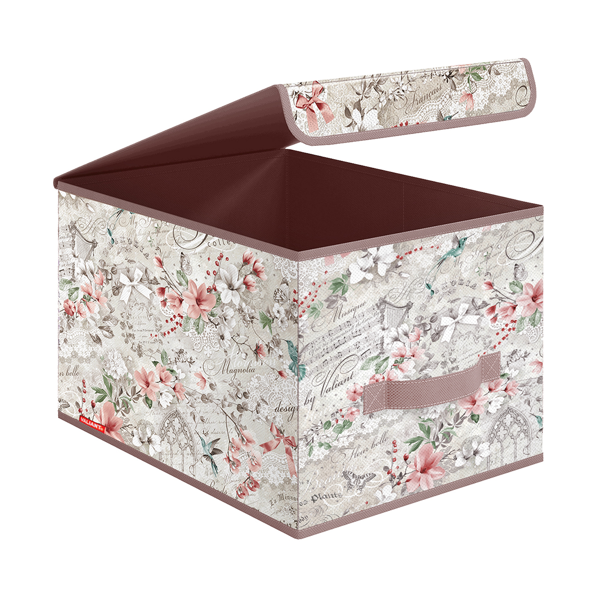 Короб для хранения "jardin" 30*40*25 см с крышкой (1/18) "valiant" jr-box-lm