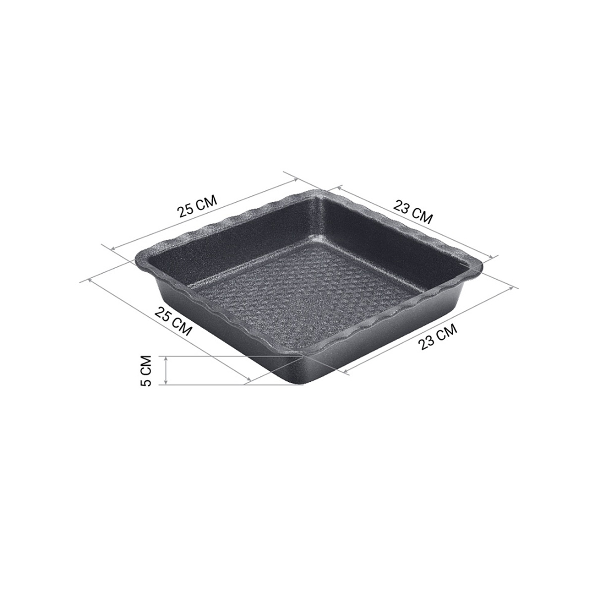 Форма для выпечки антипригарн. "kontur-2323s" 23*23 см (1/12) "polaris"