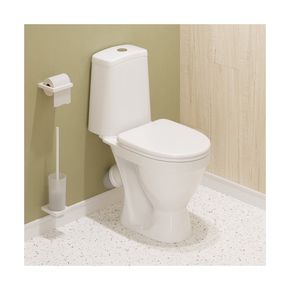 Унитаз напольный "лада" комфорт белый "sanita" wc.cc/lada/2-dm/wht.g/s1