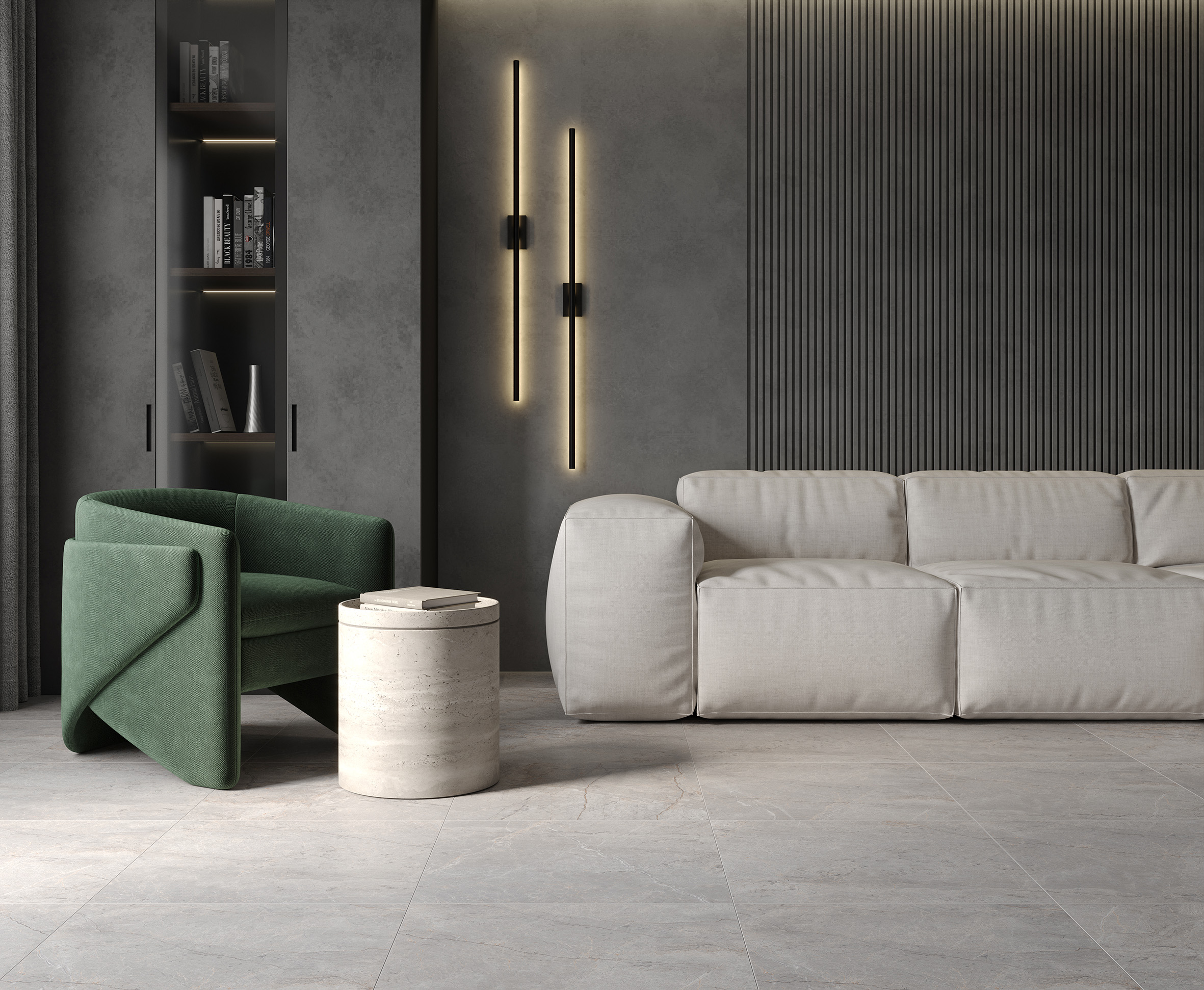 Carved river gray керамогранит карвинг 60x60