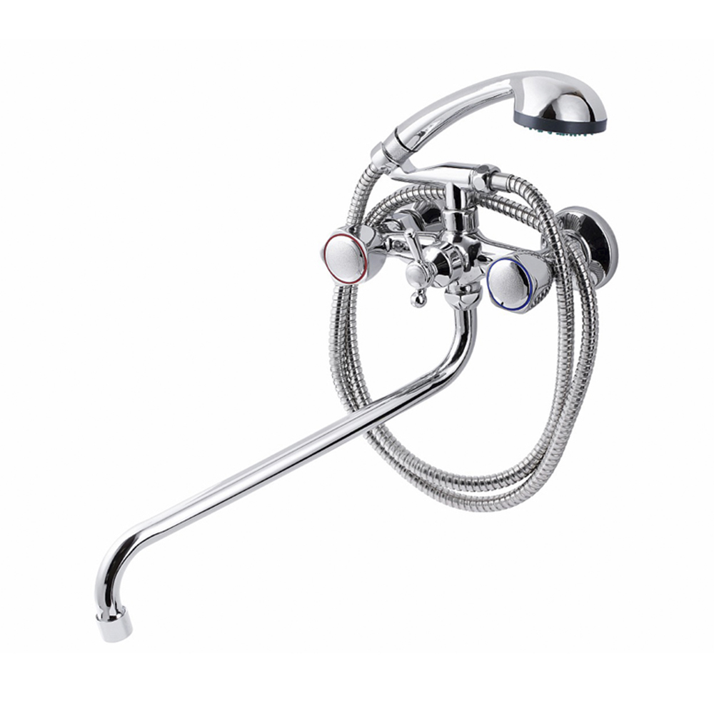 Смеситель для ванн fz 428-a17 длинный излив (1/10) "fauzt"