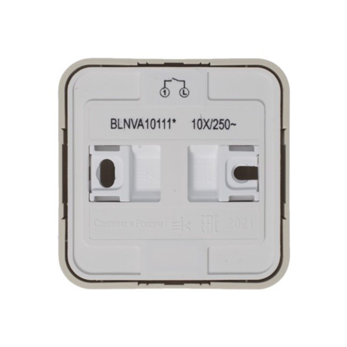 Выключатель открыт. уст. "blanca" 1 кл. с индикатором 10а, бежевый (1/15/30) "schneider"