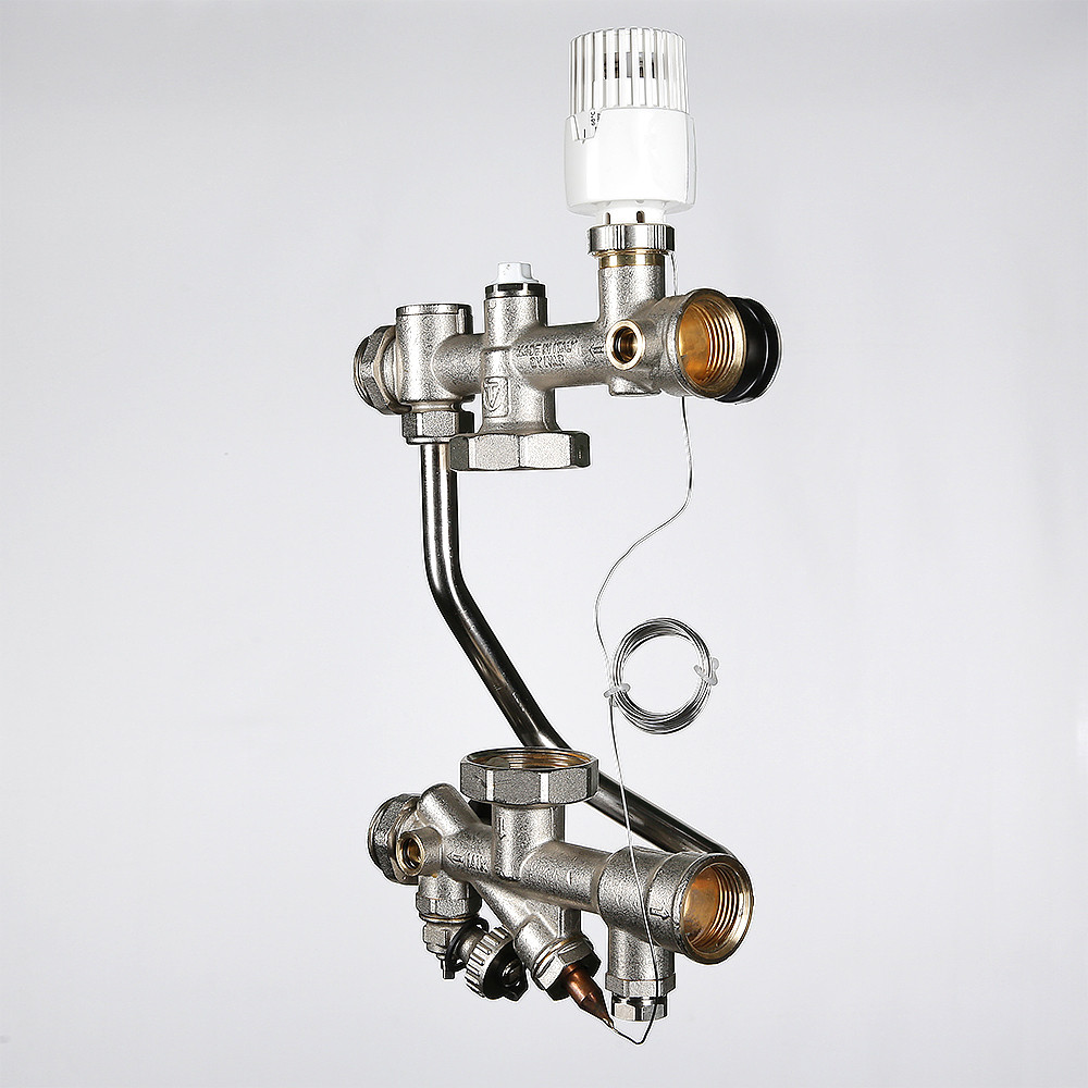 Насосно-смесительный узел 1" VALTEC TECHNOMIX 200 мм, 130 мм