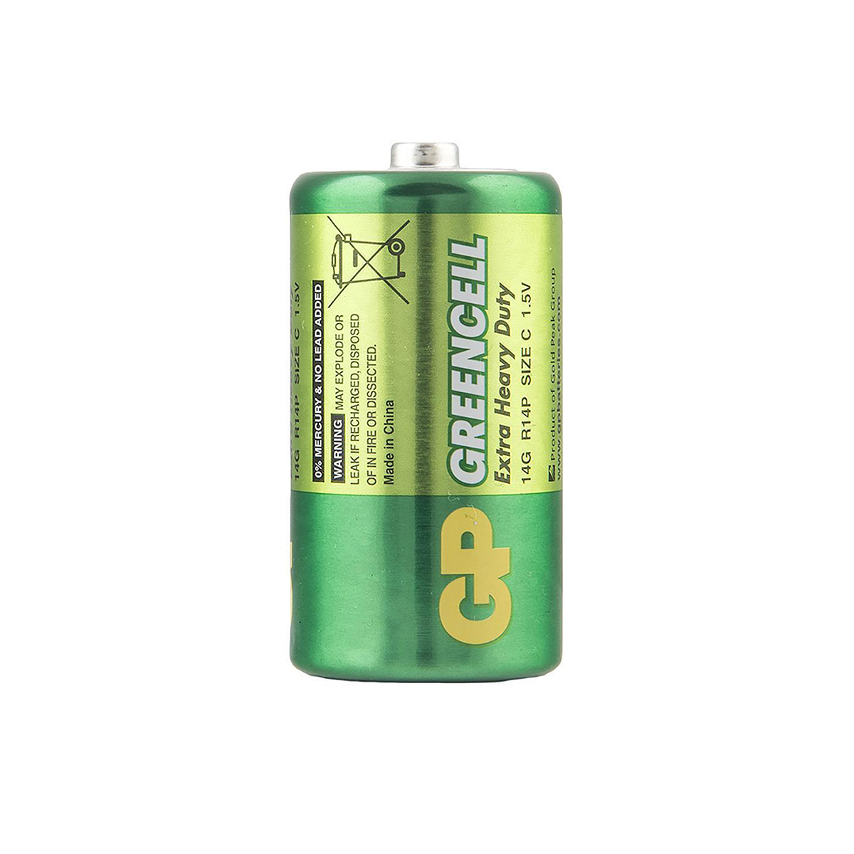 Батарейка gp greencell 14g-os2  тип с (2 шт. в блистере) (12/240)