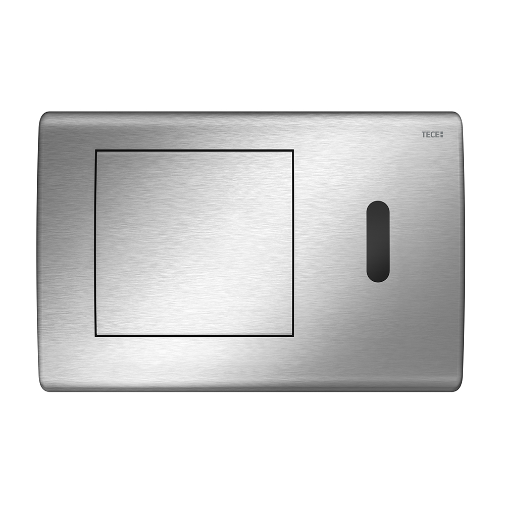 Металлическая панель смыва TECEplanus ИК-сенсор нерж.сталь для инсталляции 144 x 214 x 15 мм