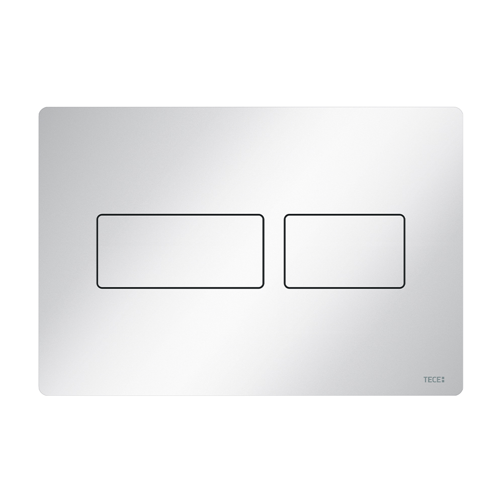 Металлическая панель смыва TECEsolid белая глянцевая для инсталляции унитаза 220 x 150 x 6 мм