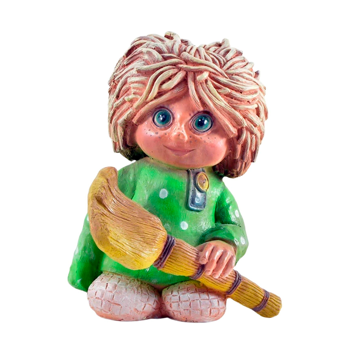 Фигурка садовая "домовенок кузя с метлой" (1/6) "сказка" jng379