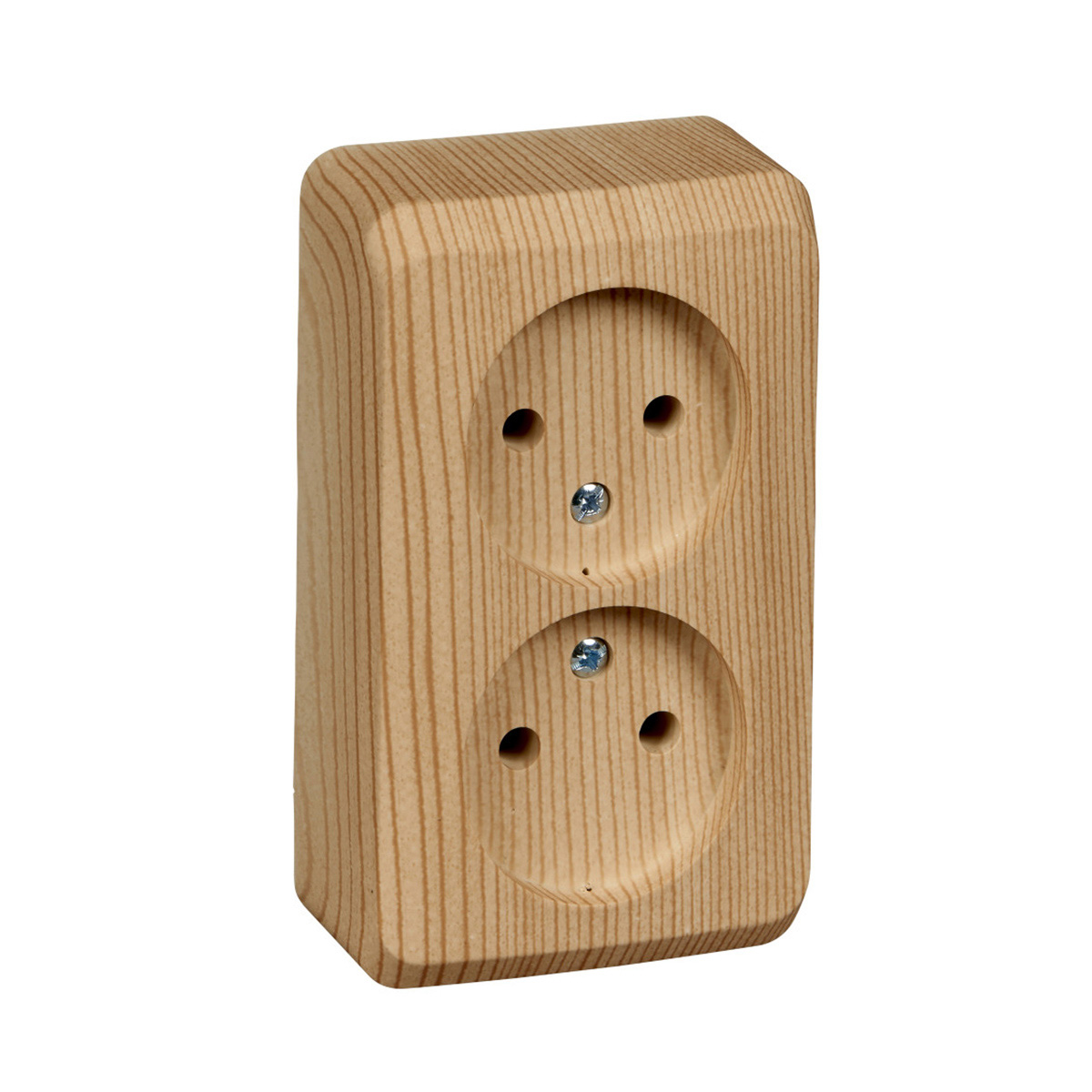 Розетка открыт. уст. "этюд" 2-х местн. 16а, сосна (1/16/128) "schneider"