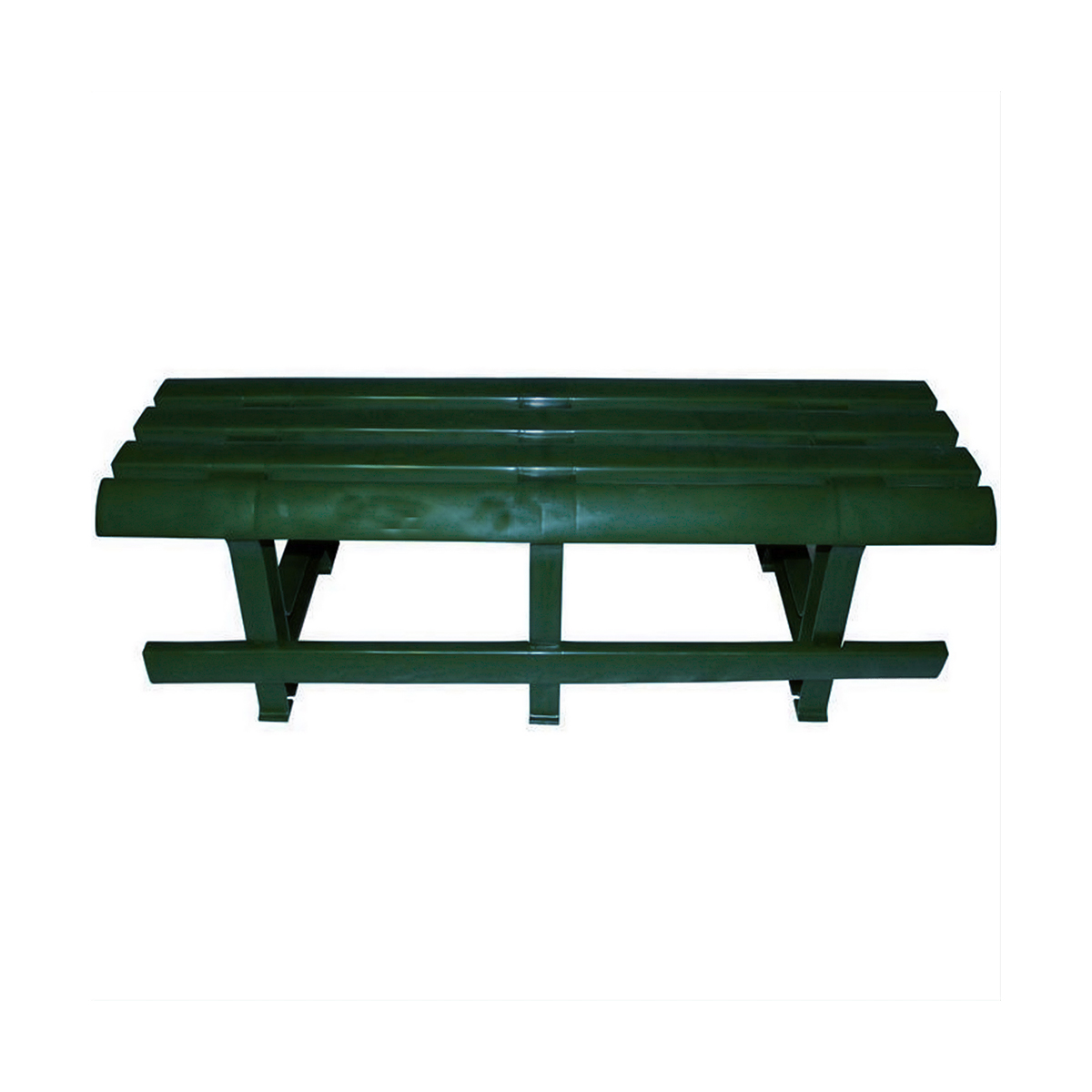 Скамейка пласт. 120*40*42 см (темно-зеленый) (1) "стандарт пластик"