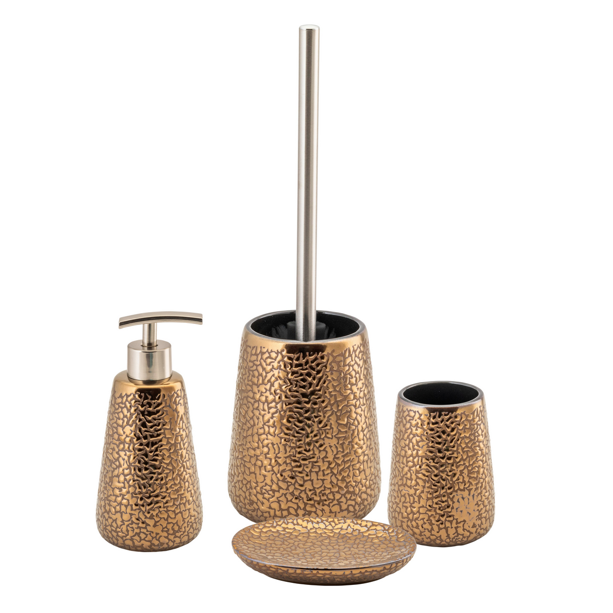 Стакан для ванной комнаты "tivat" керамика (бронзовый) (1/36) "swensa" swtk-6040-c