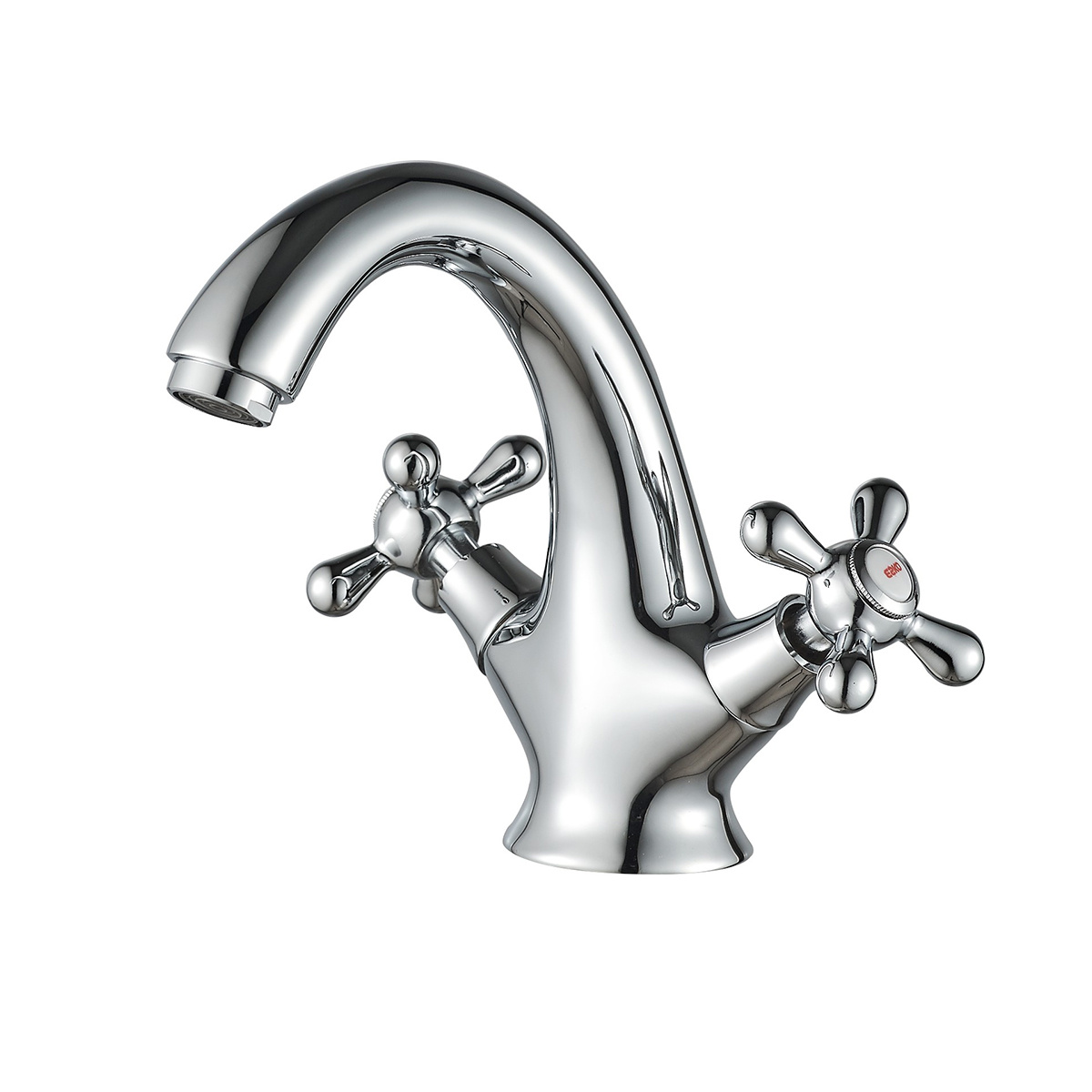 Смеситель для умывальника "vienna" vn 26-2  монолитный, двухвентильный (1/10) "esko"