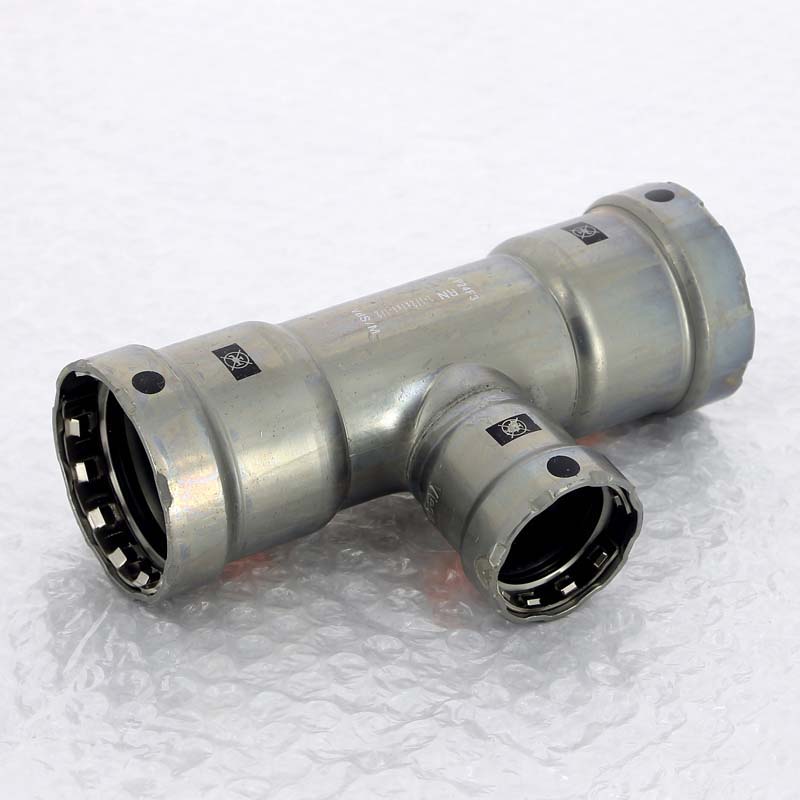 Тройник пресс оцинкованная сталь Megapress VIEGA 1"1/2 х 1" х 1"1/2