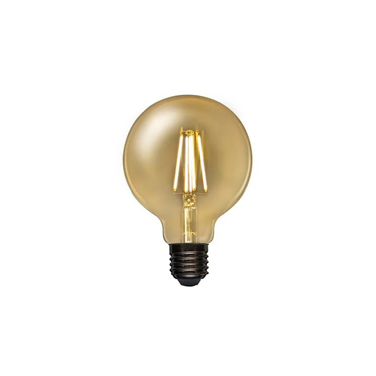 Лампа филаментная "rexant" loft globe a95 11,5w 2400 k 1380 лм e27 (золот.) (10/50) 604-142