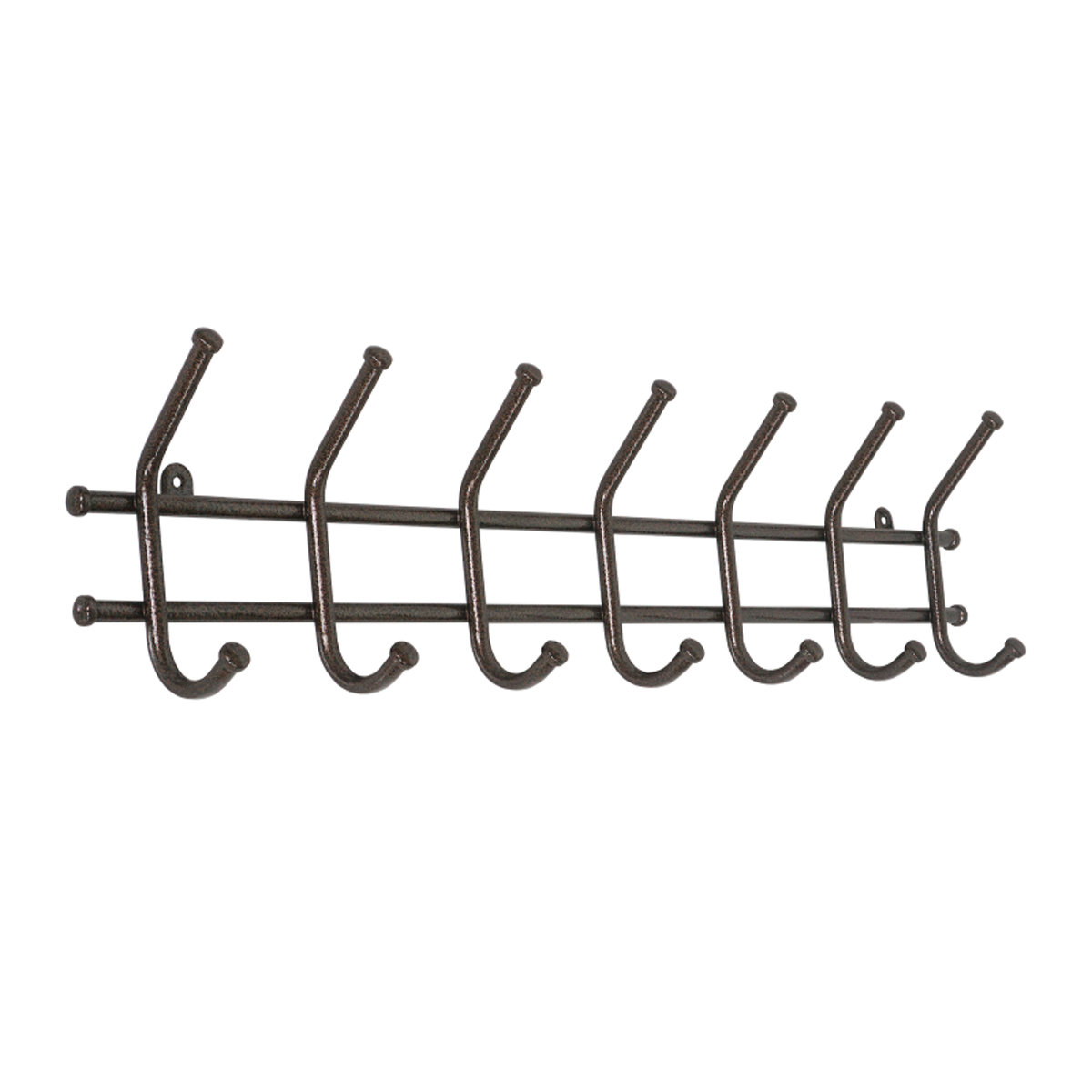 Вешалка настенная "норма 7" (7 крючков) 705*80*168 мм  медный антик (1/10) вн 66 м