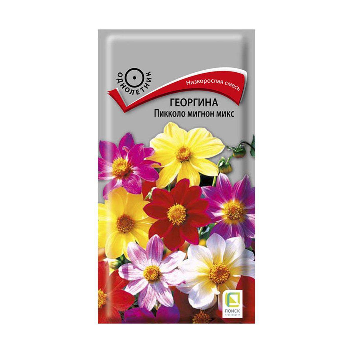 Семена цветов георгина "пикколо мигнон микс" 0,3 г  ("1) (10/100) "поиск"