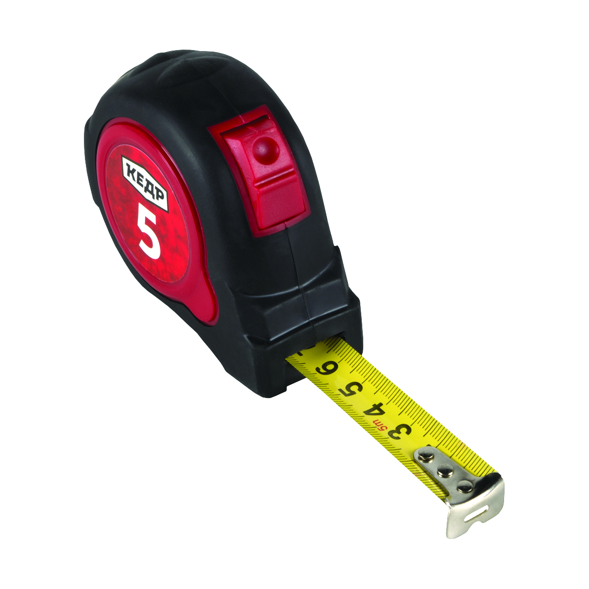 Рулетка с автостопом, двухкомп. корпус  5 м/19 мм (1/10/100) "кедр"  018-0519