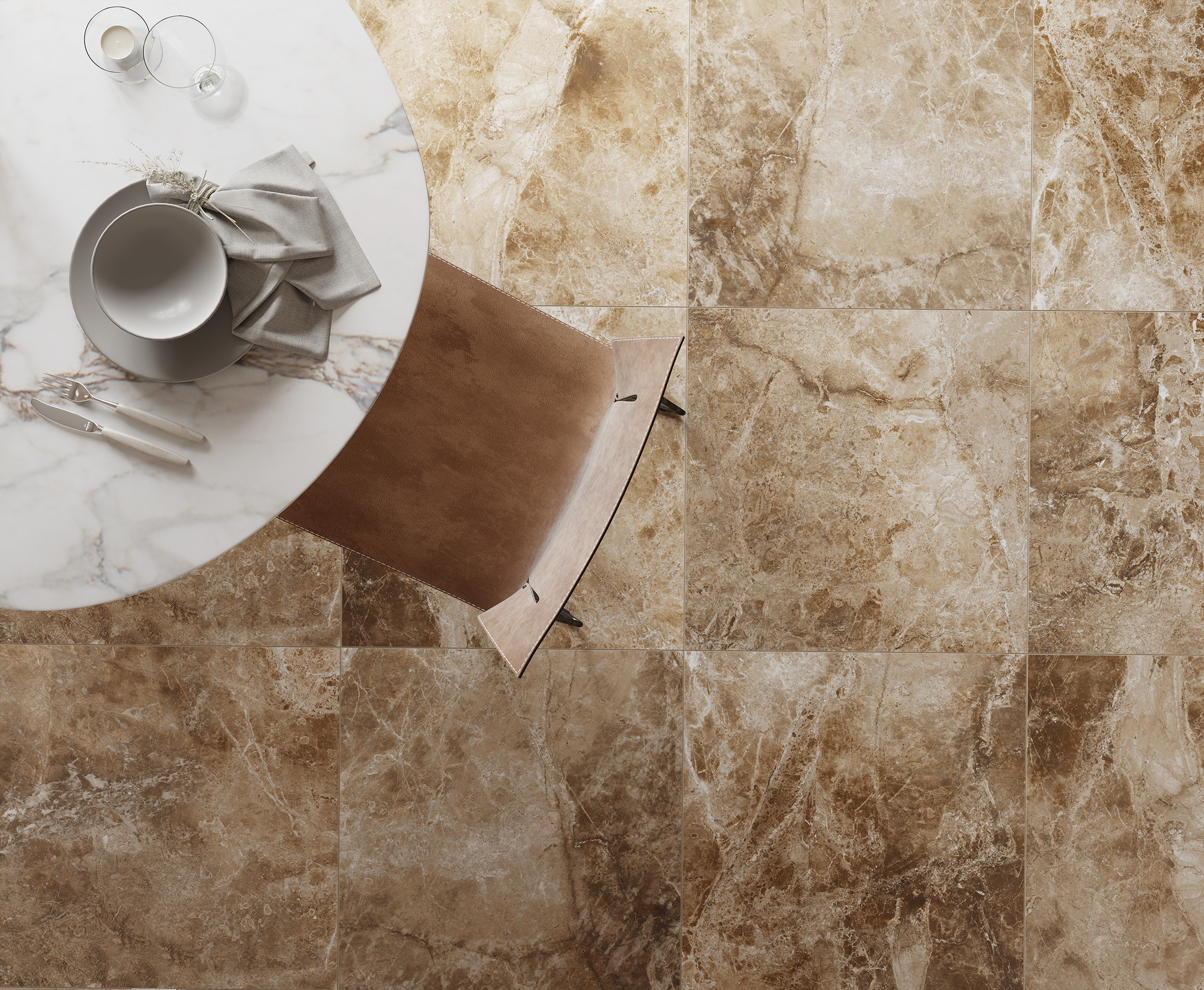 Krazzy brown керамогранит полированный 60x120