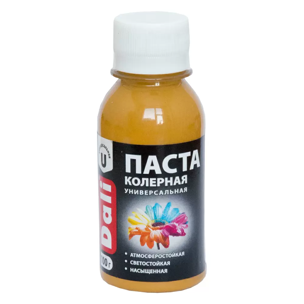 Dali Паста колерная универсальная атмосферостойкая светостойкая, охра (0,1кг)