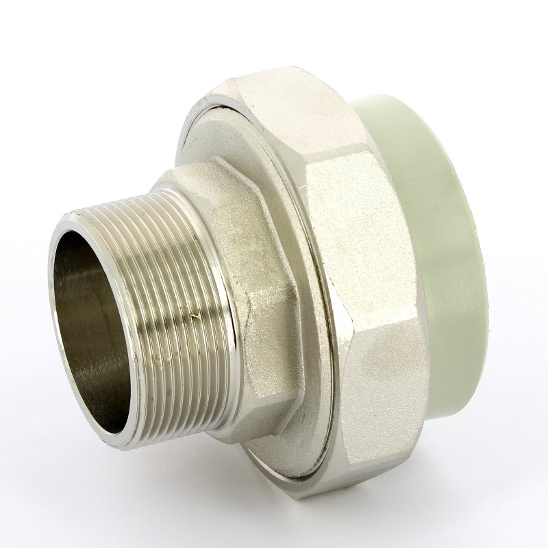 Муфта комб. 63 x 2" (НР) с раъёмным соединением PP-R FV-PLAST серый