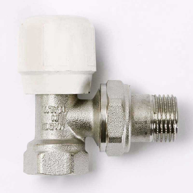 Вентиль ручной угловой 1/2" ВН с разъемным соединением UNI-FITT 2,51 Kvs