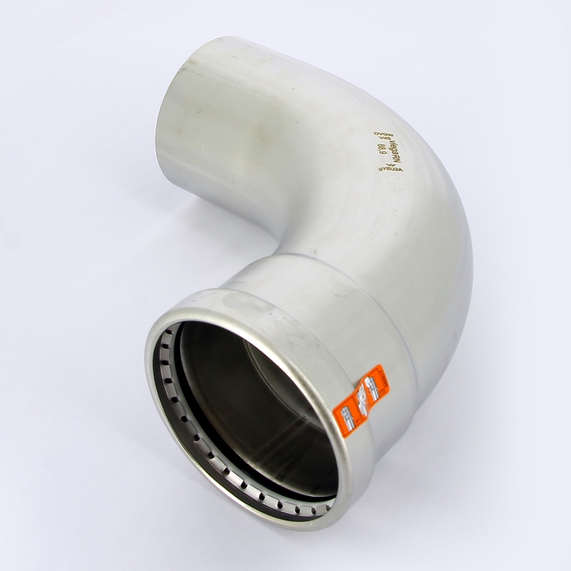 Угол-вставка пресс 89 нержавеющая сталь Sanpress Inox VIEGA