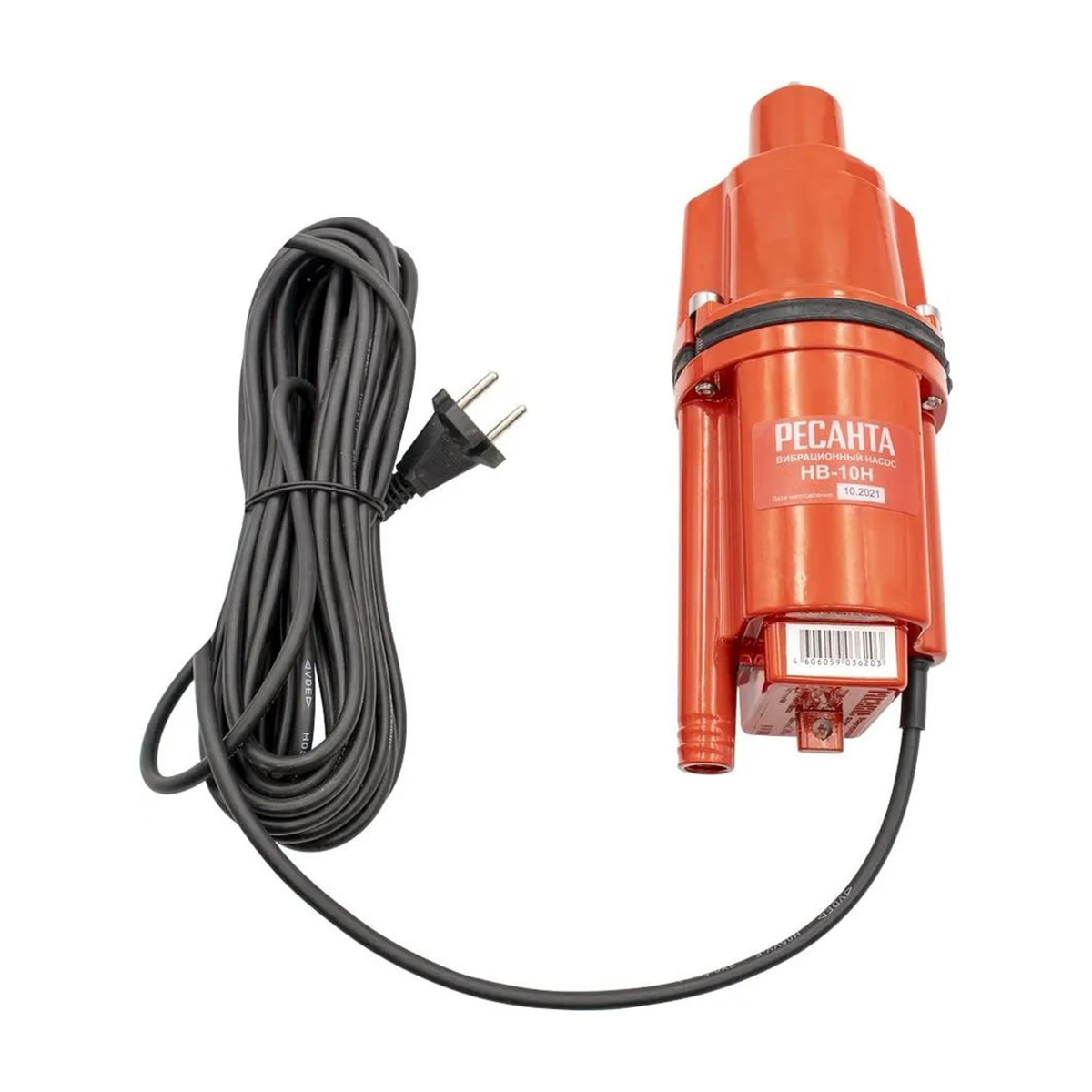 Насос вибрационный нв-10н с нижним забором (шнур 10 м) (1) "ресанта"