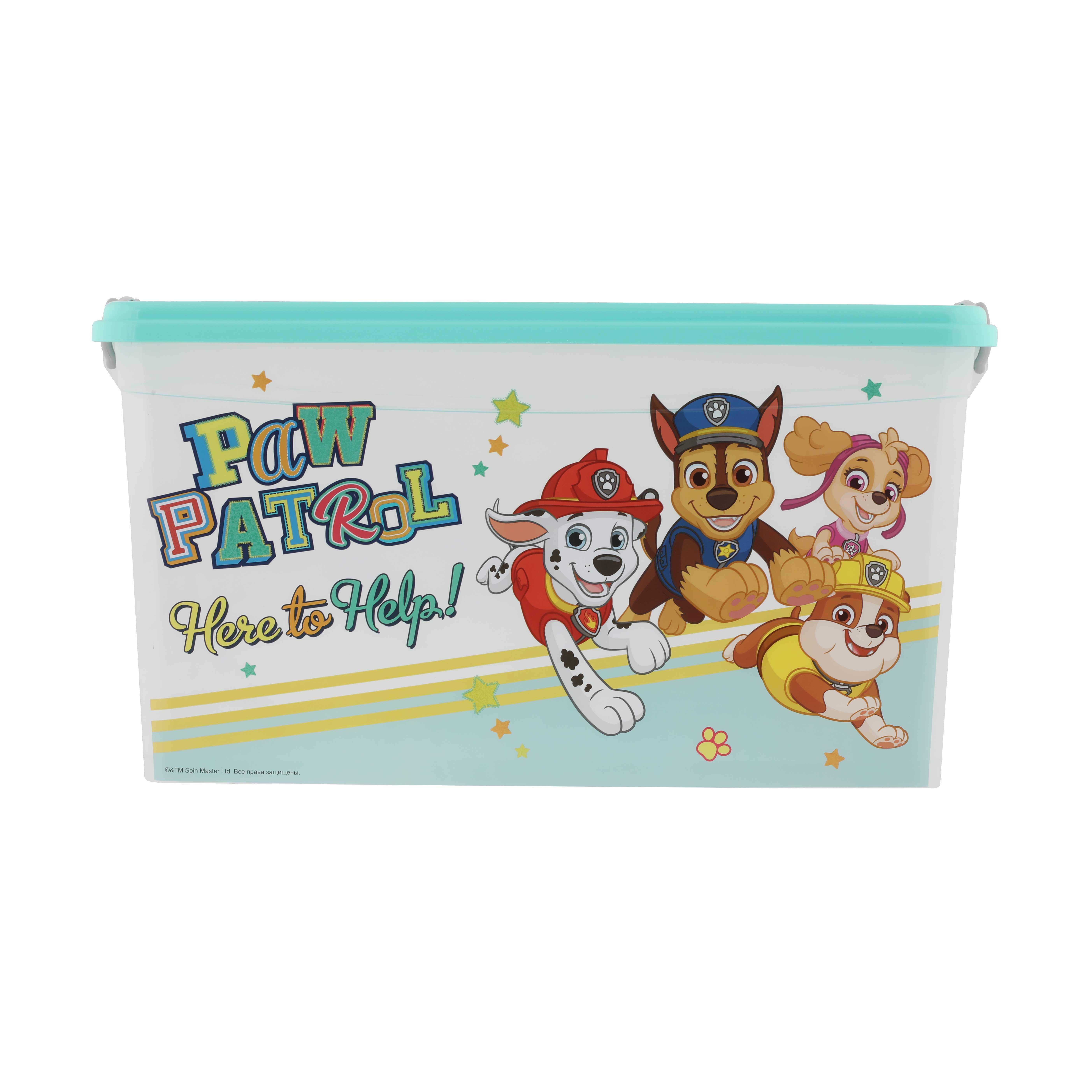 Контейнер "щенячий патруль" 50 л прямоуг. с крышкой (1/5) "альтернатива"  м78147