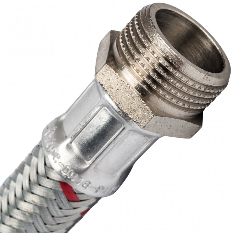 Гибкая подводка для воды НР 1"1/4 х ВР 1"1/4 STOUT - 1000 мм