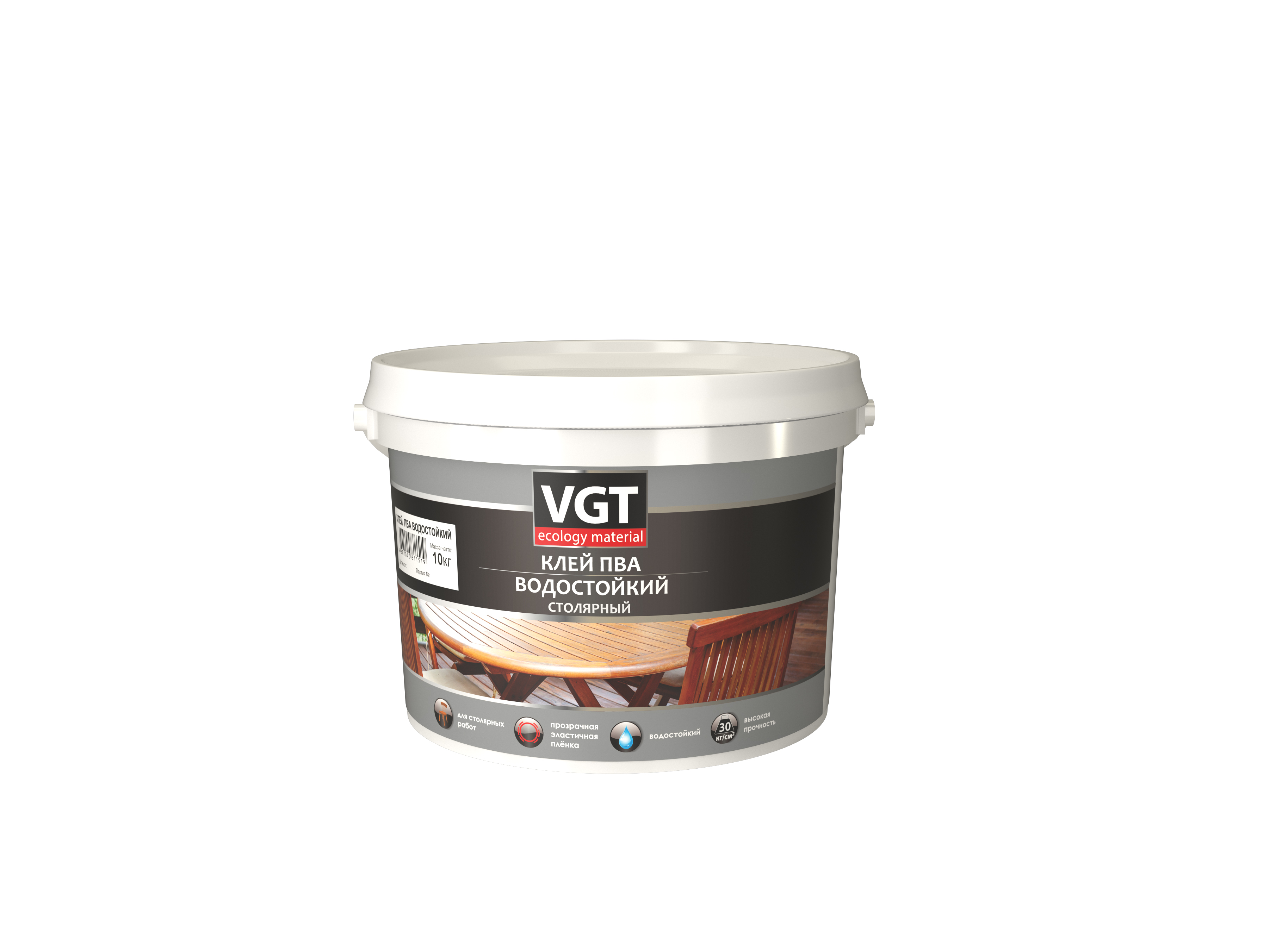 Клей пва водостойкий 10 кг (1) "вгт"