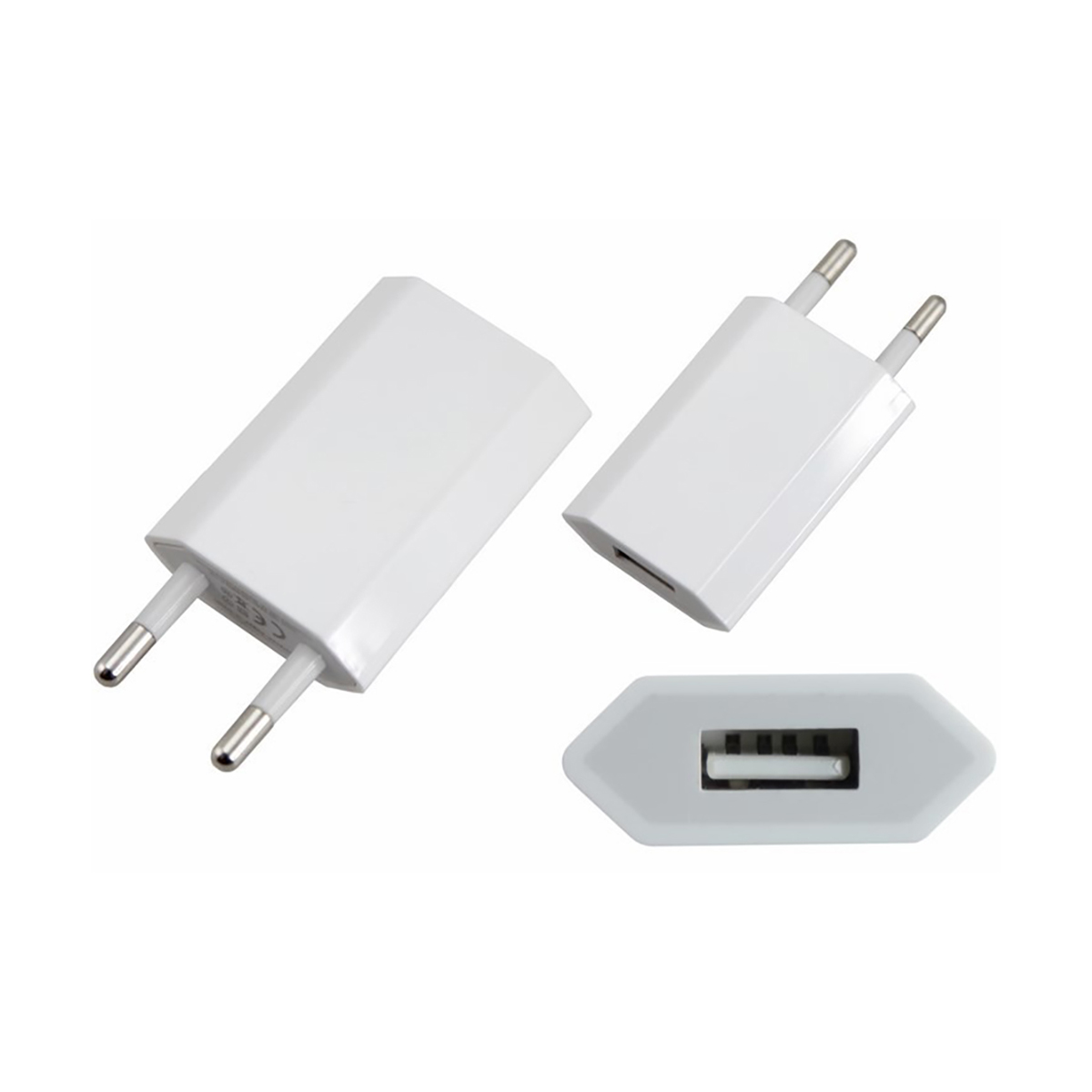 Зарядное устройство сетевое usb 5v, 1000 ma (iphone/ipod) белый (1/10/500) "rexant" 18-1194