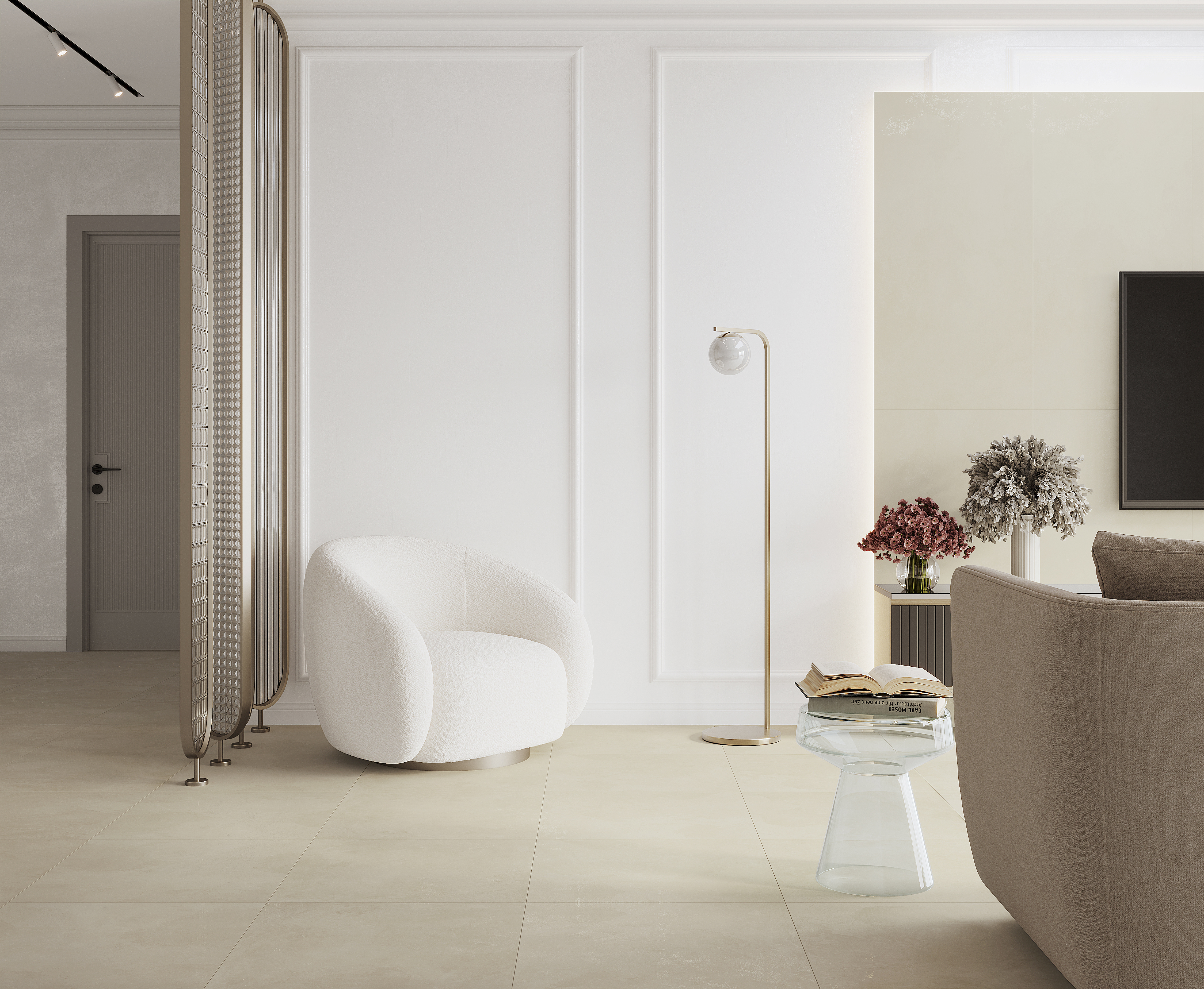 Evolution crema керамогранит кремовый 60х60 матовый карвинг 59,50x59,50