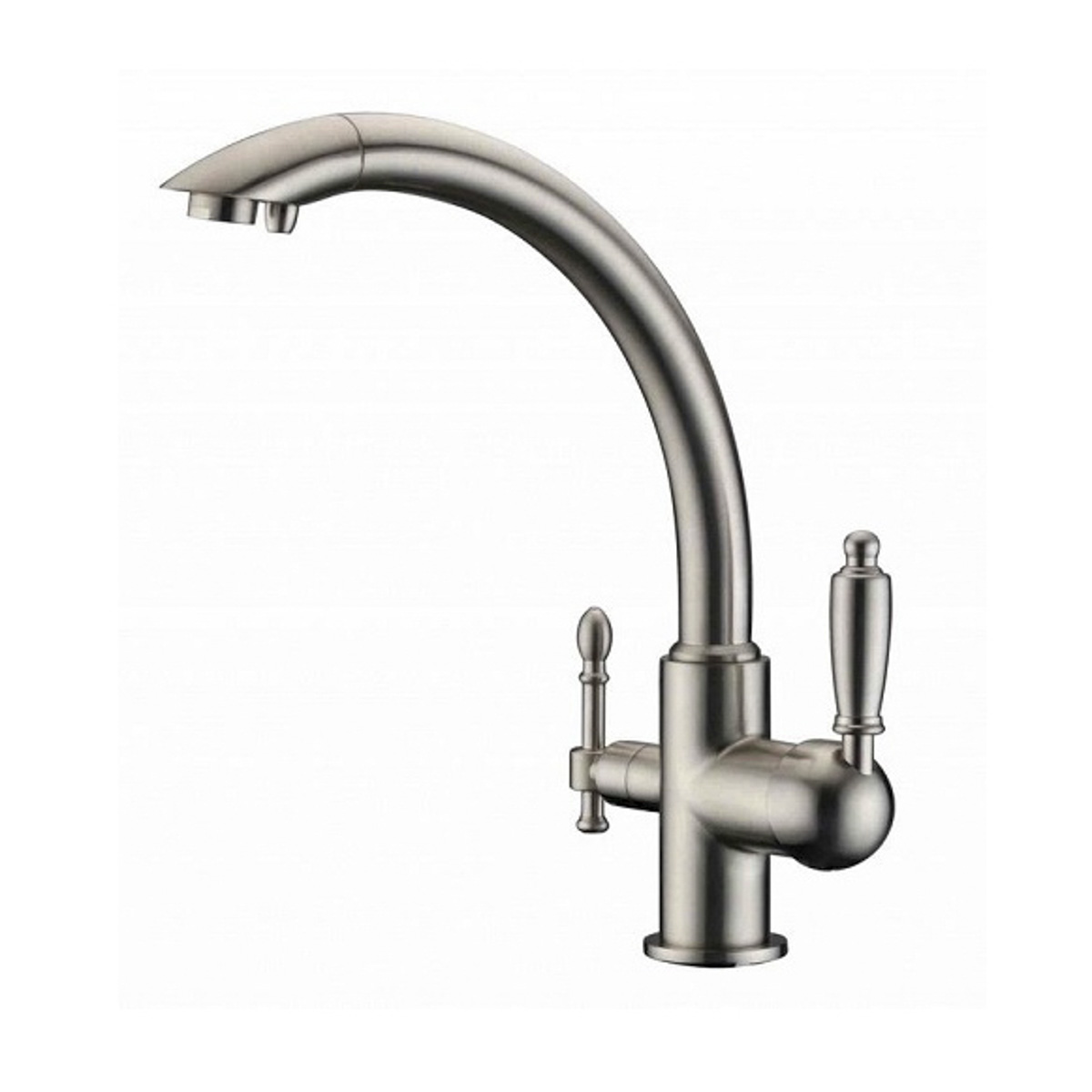 Смеситель для кухни с подключ. к фильтру питьев. воды zr 314 yf-33 satin "zorg"