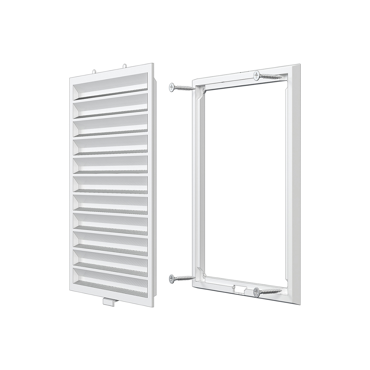 Решетка вентиляц. разъемная с сеткой 150 х 200 мм пласт. (1/60) "эра" 1520rzn